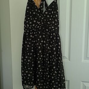 Cute black knee length sundress